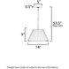 Dunbridge 1 Light 14 inch Antique Bronze Single Pendant Ceiling Light