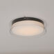 Duo LED 16 inch Black Flush Mount Ceiling Light