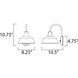 Pier M 1 Light 10.75 inch Black Outdoor Wall Mount