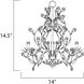 Elegante 3 Light 14 inch Oil Rubbed Bronze Mini Chandelier Ceiling Light