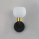Coraline 1 Light 6 inch Bronze and Satin Brass Wall Sconce Wall Light in Bronze/Satin Brass