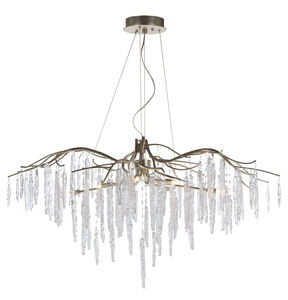 Willow 8 Light 45 inch Silver Gold Single-Tier Chandelier Ceiling Light