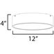 Tommy 2 Light 12 inch Satin Nickel Flush Mount Ceiling Light