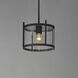 Belfry 1 Light 12 inch Black Outdoor Flush Mount in Clear
