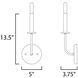 Wesley 1 Light 4.75 inch Satin Brass ADA Wall Sconce Wall Light