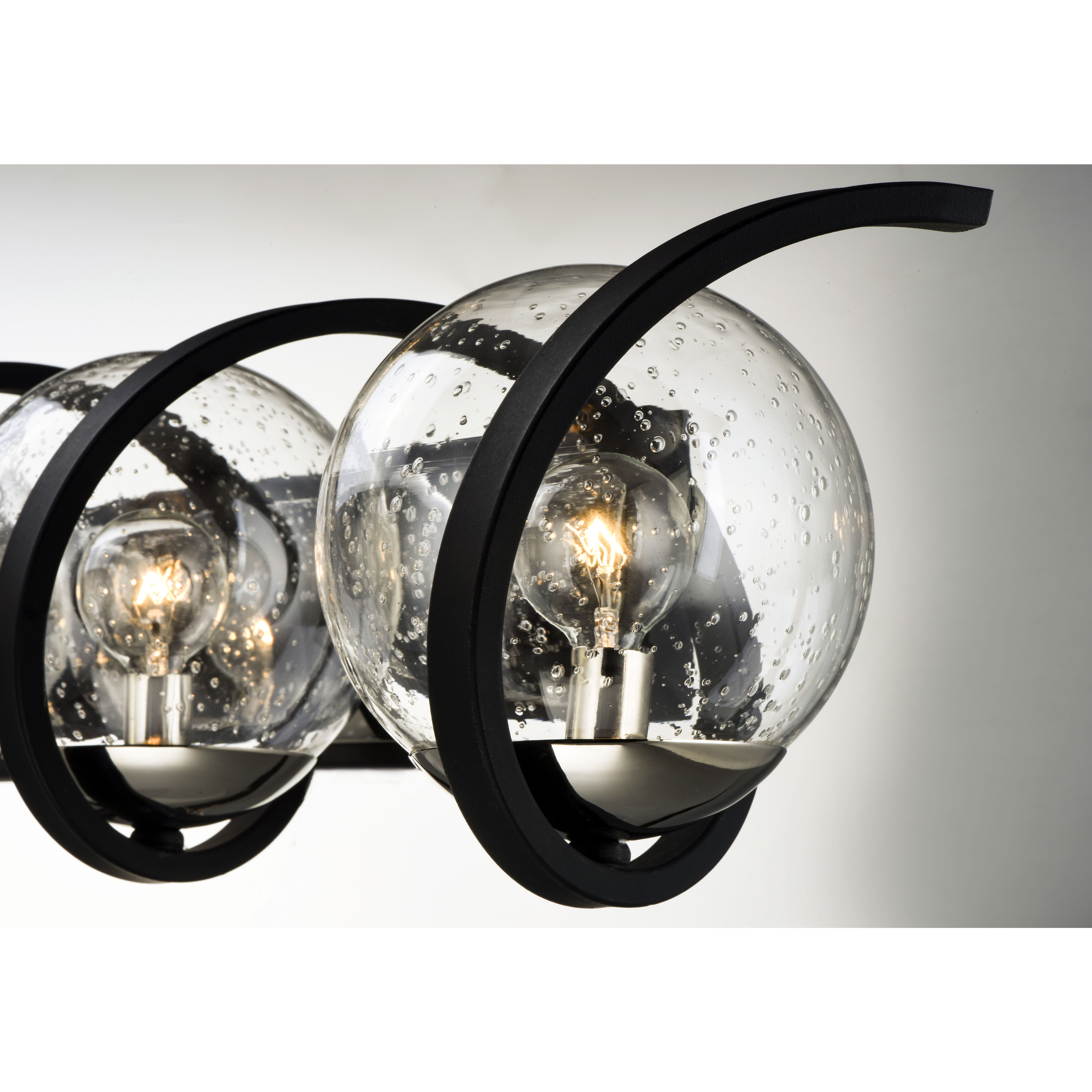 Black and deals nickel vanity light