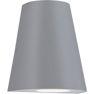 Taper LED 6.25 inch Silver Outdoor Wall Mount