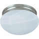 Essentials - 588x 2 Light 9 inch Satin Nickel Flush Mount Ceiling Light in Marble