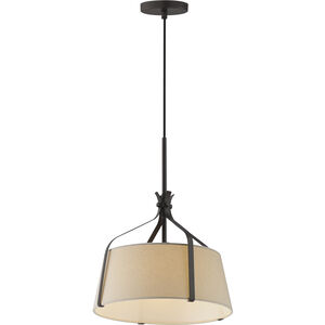 Bandera 1 Light 14.5 inch Dark Bronze Single Pendant Ceiling Light