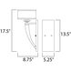 Metro 1 Light 8.75 inch Polished Chrome Wall Sconce Wall Light