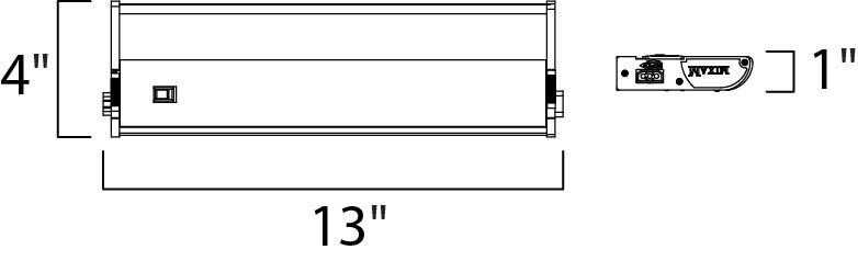 CounterMax MX-L120DC 120 LED 13 inch White Under Cabinet