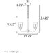 Hudson 3 Light 19.75 inch Natural Aged Brass Single-Tier Chandelier Ceiling Light in Satin White