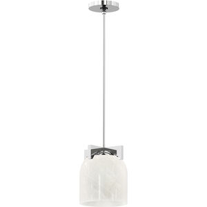 Scoop 1 Light 8 inch Polished Chrome Single Pendant Ceiling Light