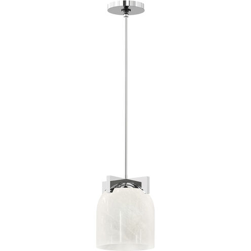 Scoop 1 Light 8 inch Polished Chrome Single Pendant Ceiling Light