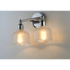Hollow 2 Light 14 inch Polished Chrome Bath Vanity Wall Light