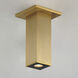 Culvert LED 2.5 inch Natural Aged Brass Outdoor Flush Mount