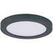 Chip LED 5.25 inch Black Flush Mount Ceiling Light