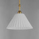 Kismet 1 Light 12 inch Gold Leaf Single Pendant Ceiling Light