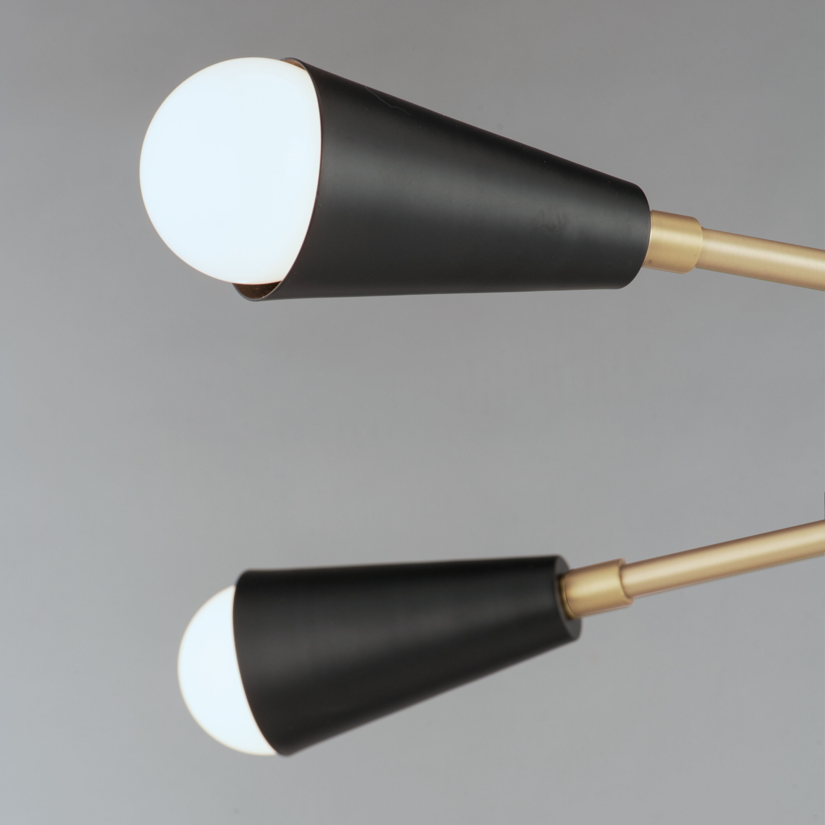 Lovell 4 Light 16.25 inch Black/Satin Brass Multi-Light Pendant Ceiling Light