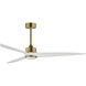 Woodwind 72 inch Natural Aged Brass Indoor Ceiling Fan