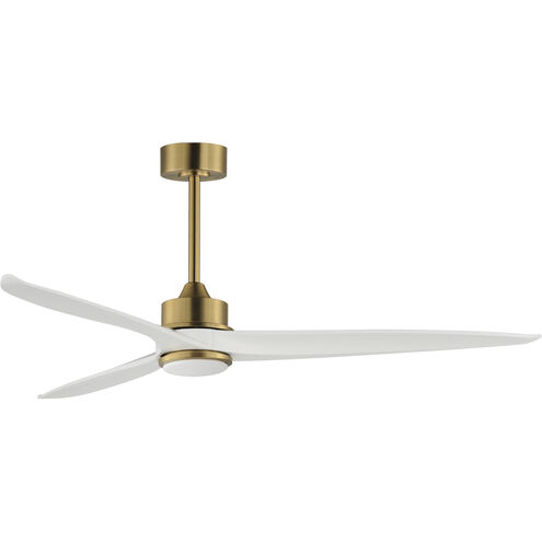 Woodwind 72 inch Natural Aged Brass Indoor Ceiling Fan