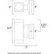 Lightray LED 6.75 inch Brushed Aluminum Outdoor Wall Mount
