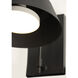 Shoreline 1 Light 15 inch Black Outdoor Wall Mount