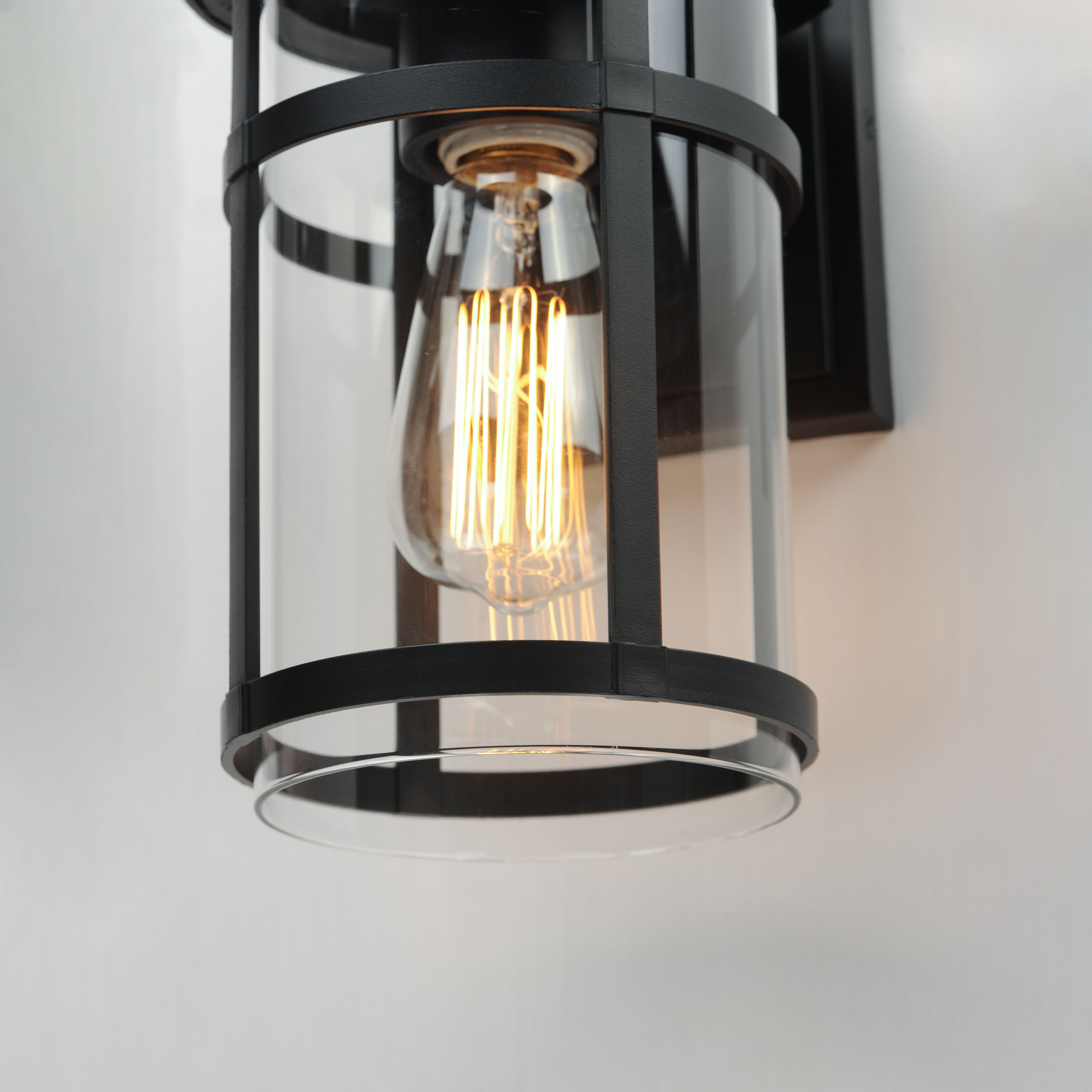 Clyde Vivex 1 Light 11 inch Black Outdoor Wall Mount