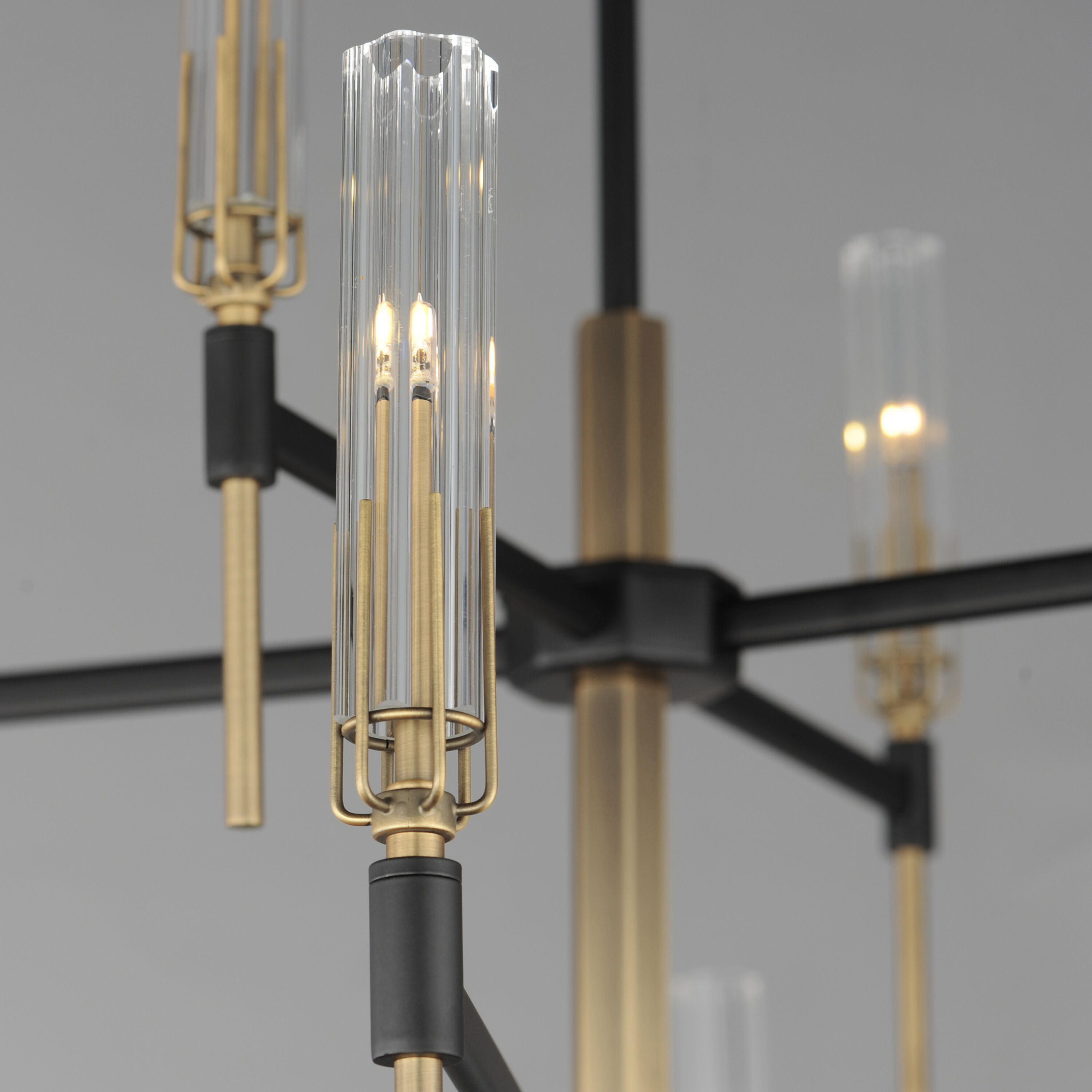 Maxim Lighting 16129CLBKAB Flambeau LED 48 inch Black and Maxim Lighting 16129CLBKAB Flambeau LED 48 inch Black and