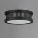 Oxford 3 Light 12 inch Black Outdoor Flush Mount