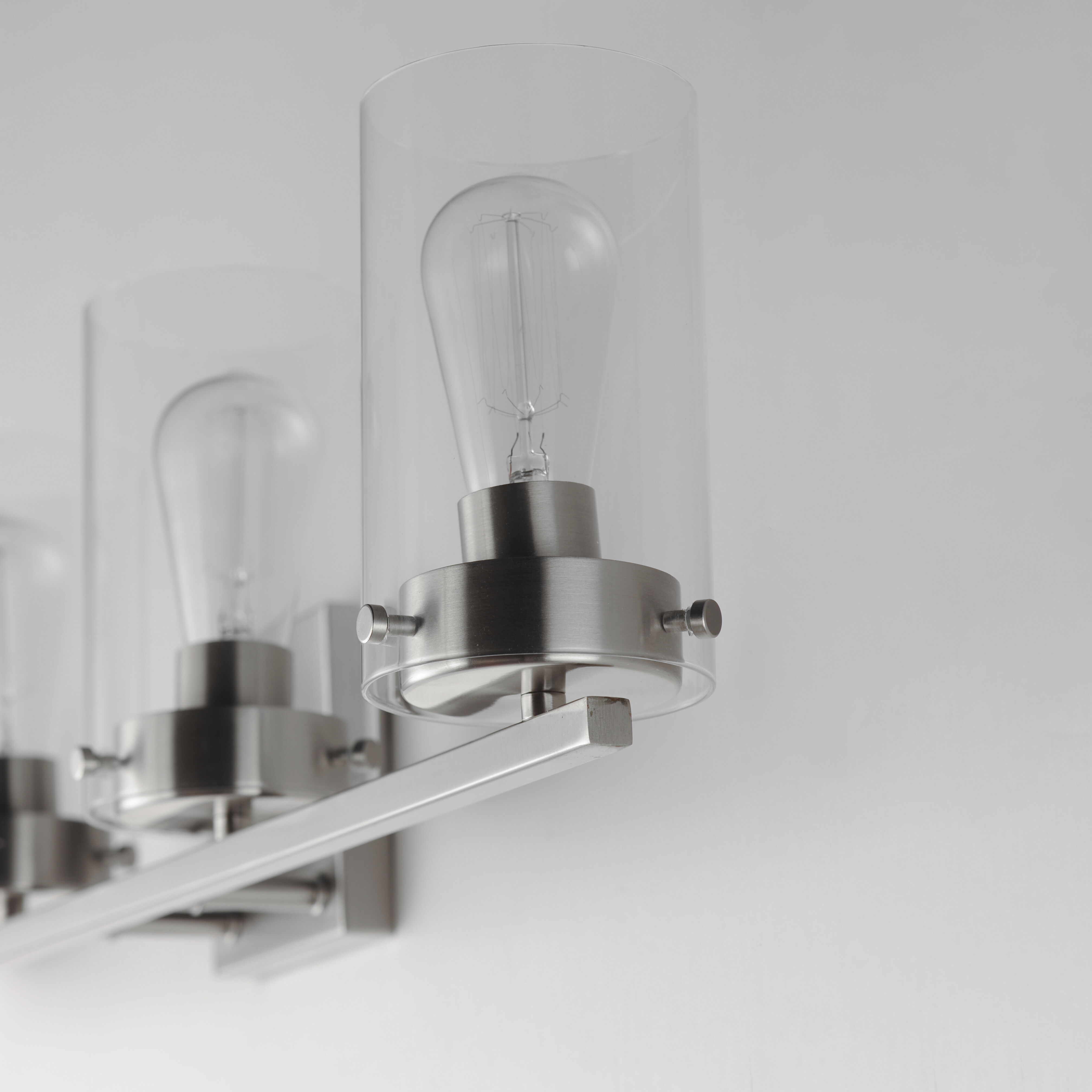 Pinn 4 Light 30 inch Satin Nickel Bath Vanity Wall Light