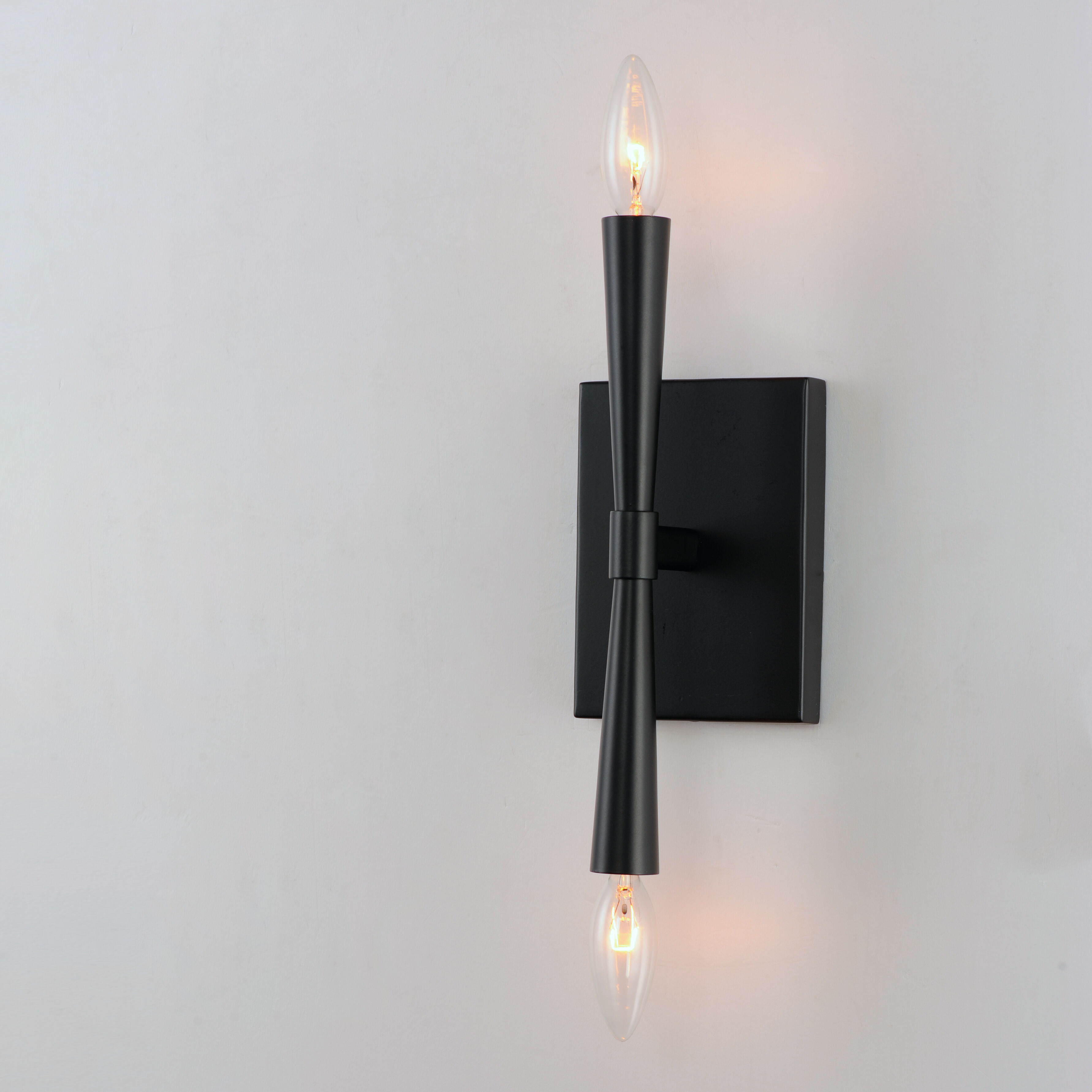 Rome 2 Light 5 inch Black ADA Wall Sconce Wall Light
