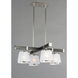 Maritime 4 Light 29.25 inch Wenge and Polished Nickel Chandelier Ceiling Light