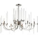 Divine 8 Light 38.25 inch Polished Nickel Chandelier Ceiling Light