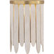 Marimba 1 Light 5 inch Weathered White Wall Sconce Wall Light