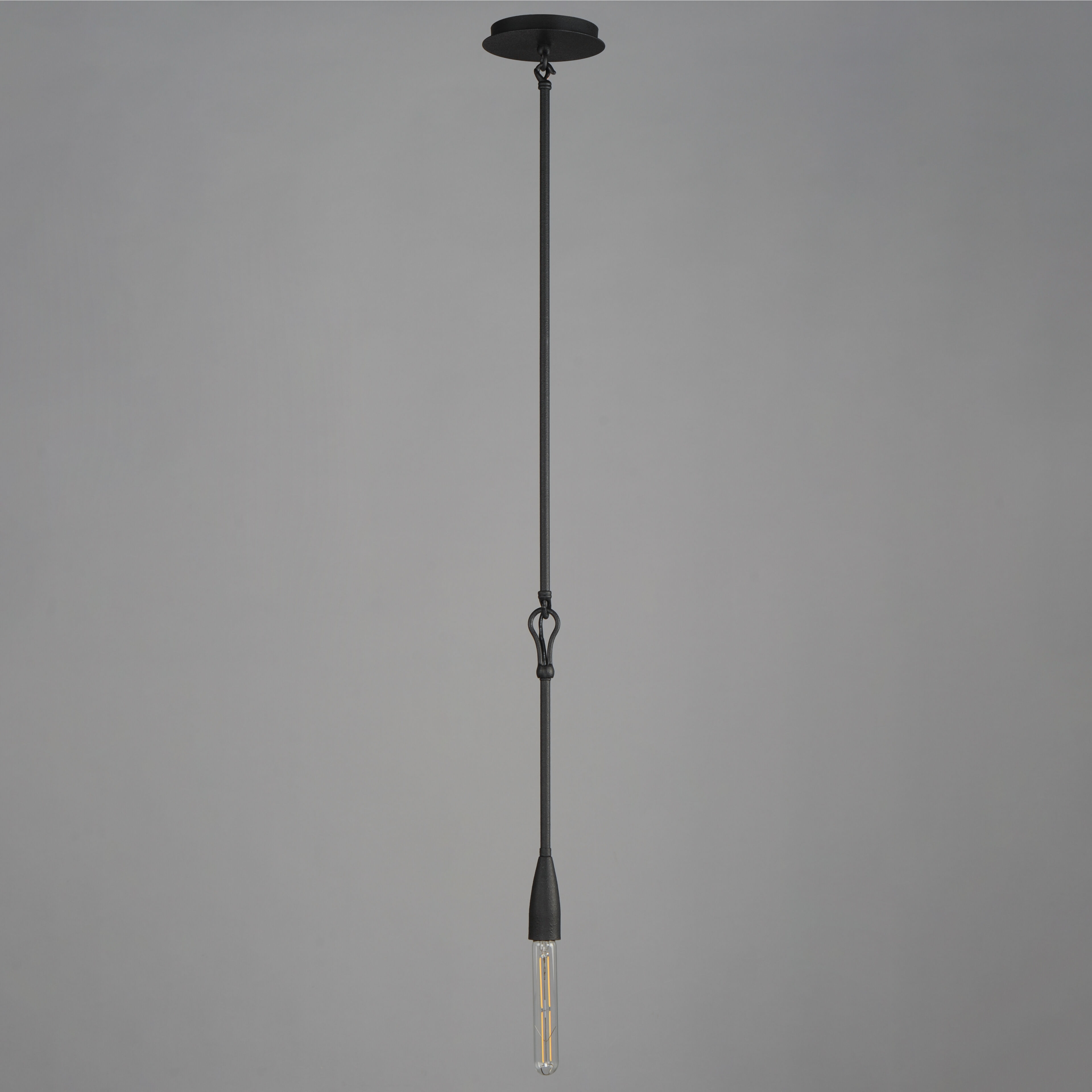 Pioneer 1 Light 6 inch Anthracite Mini Pendant Ceiling Light