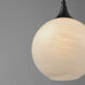 Neve 1 Light 9 inch Black Single Pendant Ceiling Light