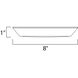 Convert LED 8 inch White Flush Mount Ceiling Light