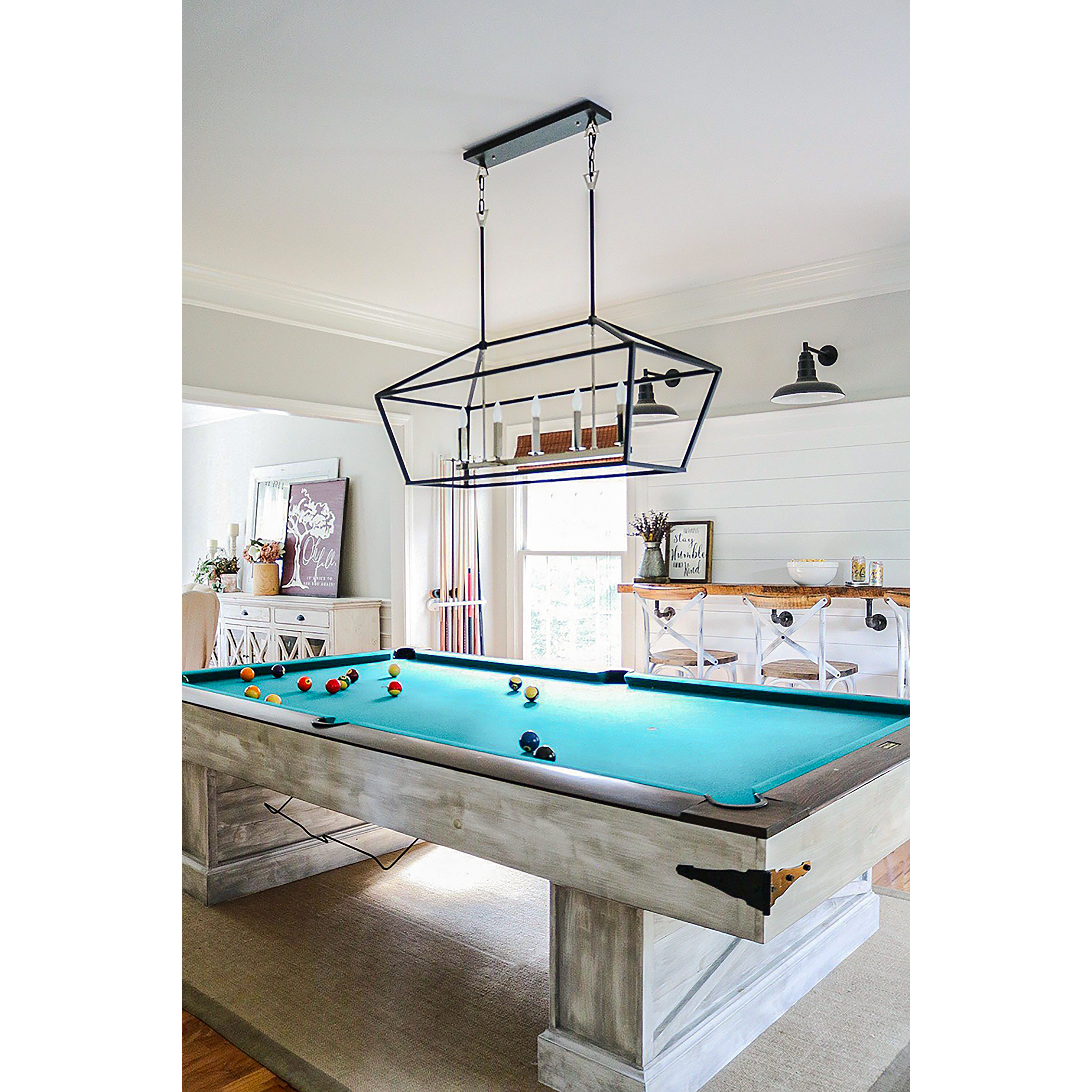 Abode 5 Light 19 inch Textured Black/Polished Nickel Single-Tier Chandelier Ceiling Light in CA Incandescent, Textured Black and Polished Nickel