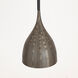 Fleur 1 Light 8.25 inch Black and Gold Mini Pendant Ceiling Light