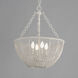 Cestino 4 Light 21 inch Weathered White Invert Bowl Pendant Ceiling Light