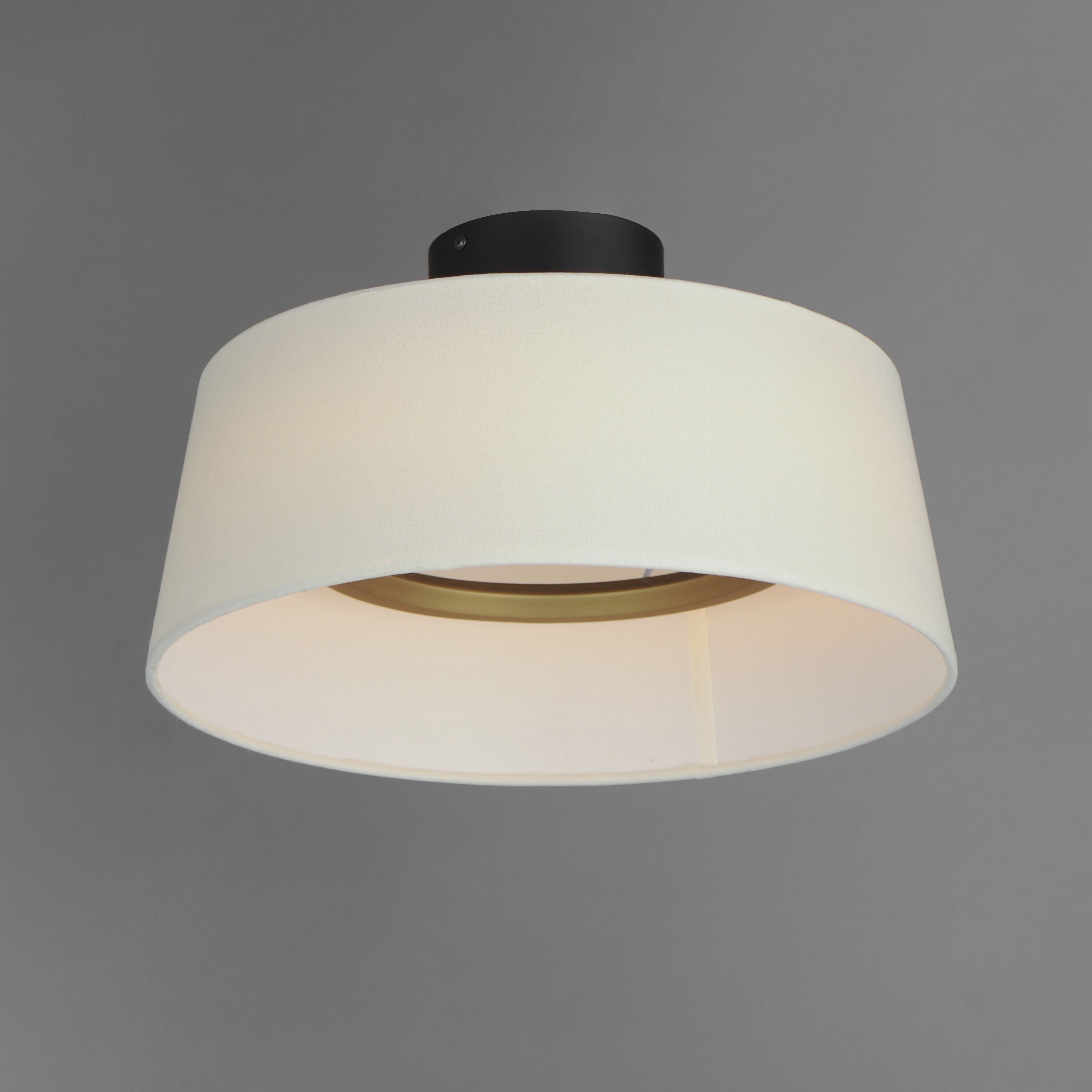 Paramount LED 16 inch Natural Aged Brass Flush Mount Ceiling Light