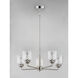 Acadia 5 Light 26 inch Satin Nickel Single-Tier Chandelier Ceiling Light