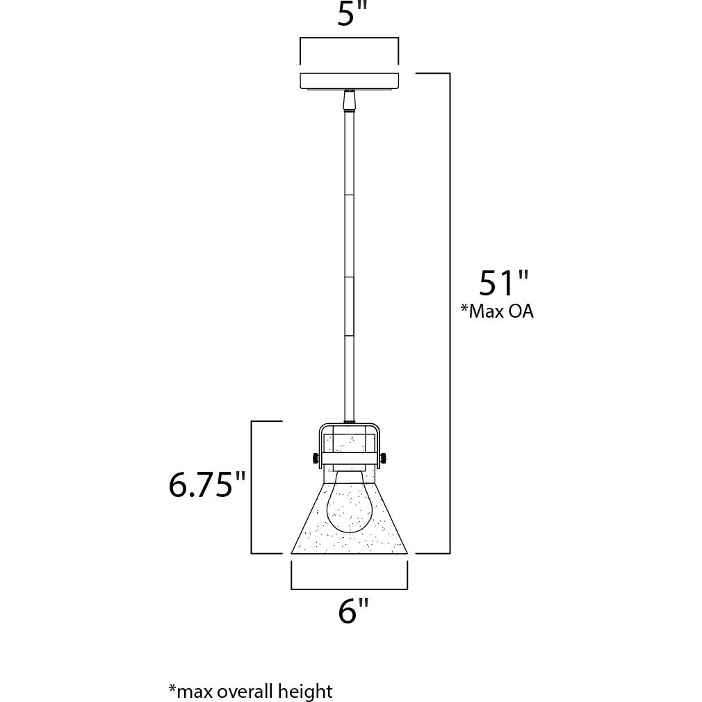 Seafarer LED 6 inch Polished Chrome Mini Pendant Ceiling Light
