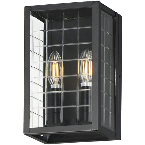 Magnus 2 Light 10.5 inch Black Outdoor Wall Mount