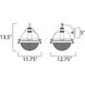 Portside 1 Light 13.5 inch Oil Rubbed Bronze and Antique Brass Outdoor Wall Mount