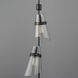 Finch 3 Light 12 inch Dark Bronze and Antique Brass Single Pendant Ceiling Light in Seedy, Dark BronzeandAntique Brass