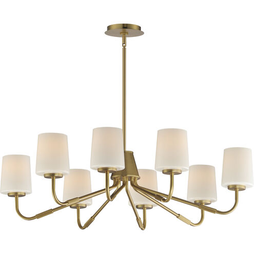 Durham 8 Light 34.25 inch Natural Aged Brass Chandelier Ceiling Light