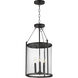 Belfry 3 Light 13 inch Black Outdoor Pendant in Hammer