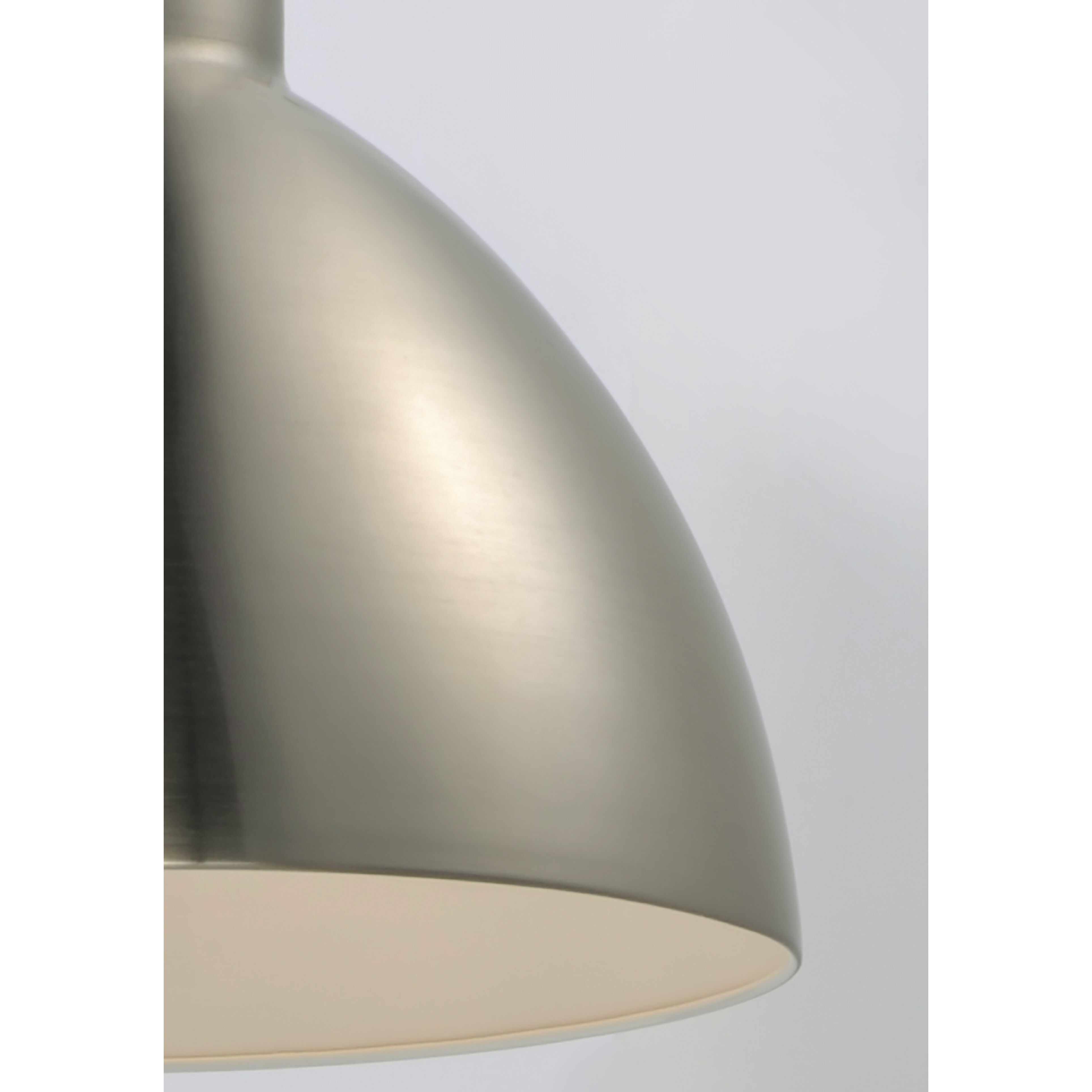 Cora 1 Light 14 inch Satin Nickel Single Pendant Ceiling Light